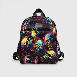 Детский рюкзак Разноцветные черепушки с щупальцами
