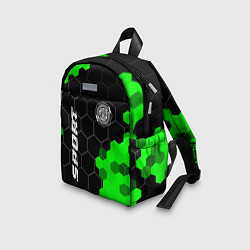 Детский рюкзак Chrysler green sport hexagon, цвет: 3D-принт — фото 2