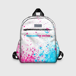 Детский рюкзак Manchester United neon gradient style посередине