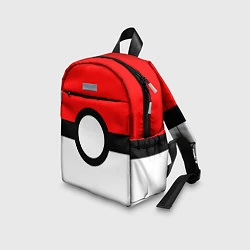 Детский рюкзак Pokeball texture, цвет: 3D-принт — фото 2