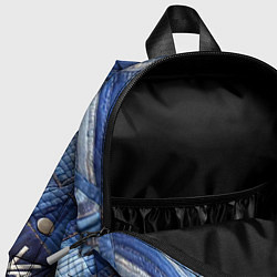 Детский рюкзак Vanguard jeans patchwork - ai art, цвет: 3D-принт — фото 2