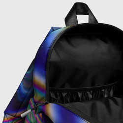 Детский рюкзак Абстрактный разноцветный жидкий металл, цвет: 3D-принт — фото 2