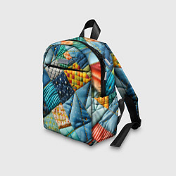 Детский рюкзак Лоскутное одеяло - пэчворк, цвет: 3D-принт — фото 2