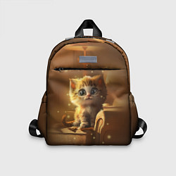 Детский рюкзак Теплый котик, цвет: 3D-принт