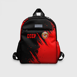 Детский рюкзак СССР - черно-красный, цвет: 3D-принт