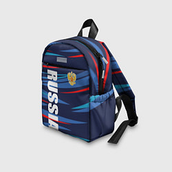 Детский рюкзак Россия - blue stripes, цвет: 3D-принт — фото 2