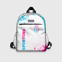 Детский рюкзак Sporting neon gradient style вертикально, цвет: 3D-принт