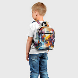 Детский рюкзак Абстрактные фигуры, цвет: 3D-принт — фото 2