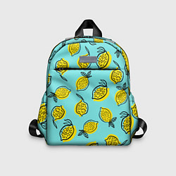 Детский рюкзак Летние лимоны - паттерн, цвет: 3D-принт