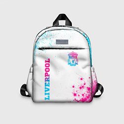 Детский рюкзак Liverpool neon gradient style вертикально, цвет: 3D-принт