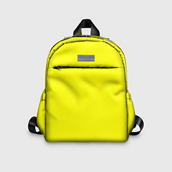 Детский рюкзак Яркий желтый, цвет: 3D-принт