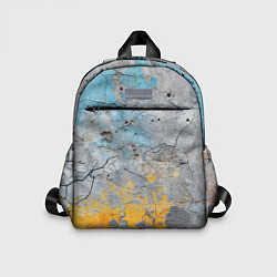 Детский рюкзак Бетонная стена с краской, цвет: 3D-принт