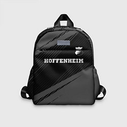 Детский рюкзак Hoffenheim sport на темном фоне посередине, цвет: 3D-принт