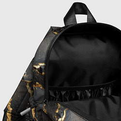 Детский рюкзак Золото и черный агат, цвет: 3D-принт — фото 2