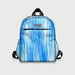 Детский рюкзак Бело-голубой полосатый