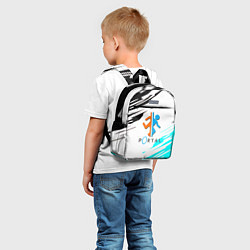Детский рюкзак Portal краски текстура гейм, цвет: 3D-принт — фото 2