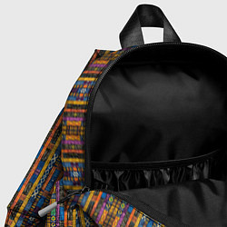 Детский рюкзак Полоски африканские яркие, цвет: 3D-принт — фото 2