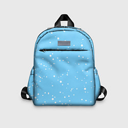 Детский рюкзак Снежинки на нежно голубом