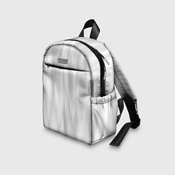 Детский рюкзак Светлый серый абстрактные полосы, цвет: 3D-принт — фото 2