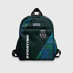 Детский рюкзак Sporting glitch blue, цвет: 3D-принт