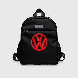 Детский рюкзак Volkswagen red logo, цвет: 3D-принт
