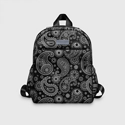 Детский рюкзак Пейсли на черном, цвет: 3D-принт