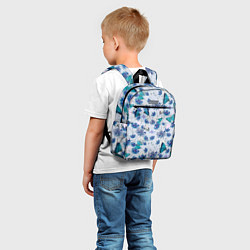 Детский рюкзак Васильковый узор, цвет: 3D-принт — фото 2