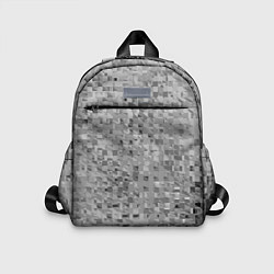 Детский рюкзак Серый текстурированный кубики, цвет: 3D-принт