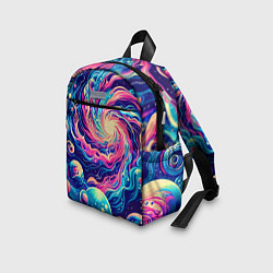Детский рюкзак Разноцветный бескрайний космос - нейросеть, цвет: 3D-принт — фото 2