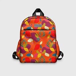 Детский рюкзак Яркие ягодки-листочки, цвет: 3D-принт