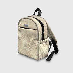 Детский рюкзак Нежный жёлто-бежевый абстрактный, цвет: 3D-принт — фото 2