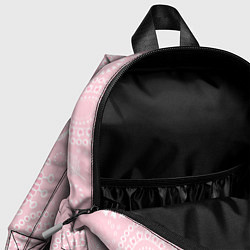 Детский рюкзак Розовый цветочный паттерн, цвет: 3D-принт — фото 2