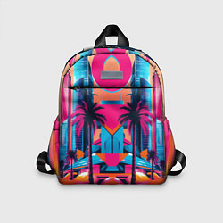 Детский рюкзак Пальмы среди небоскребов, цвет: 3D-принт