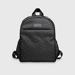 Детский рюкзак Кожа черная, цвет: 3D-принт