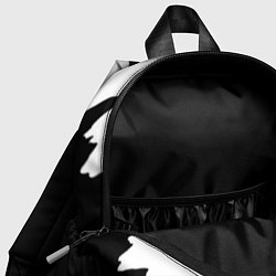 Детский рюкзак Просто краска черно белая, цвет: 3D-принт — фото 2