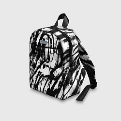 Детский рюкзак Чёрно-белая абстракция: нейросеть, цвет: 3D-принт — фото 2