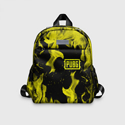 Детский рюкзак PUBG жёлтый огонь