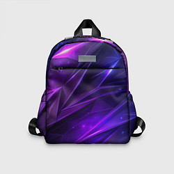 Детский рюкзак Фиолетовая объемная неровная текстура, цвет: 3D-принт