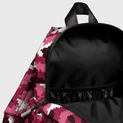 Детский рюкзак Розовые пиксели камуфляж, цвет: 3D-принт — фото 2