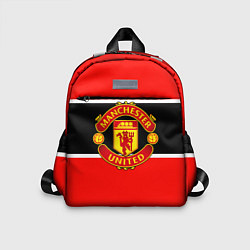 Детский рюкзак Манчестер Юнайтед полосы, цвет: 3D-принт