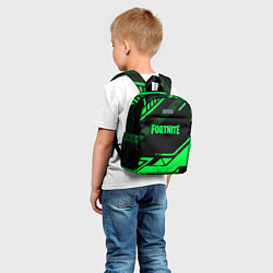 Детский рюкзак Fortnite geometry green, цвет: 3D-принт — фото 2