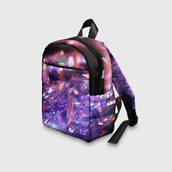 Детский рюкзак Плавление абстрактных блестящих камней, цвет: 3D-принт — фото 2