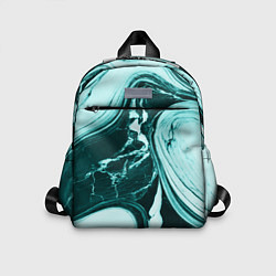 Детский рюкзак Бирюзовый мрамор