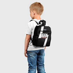 Детский рюкзак Doom eternal geometry white, цвет: 3D-принт — фото 2
