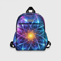 Детский рюкзак Космический закрученный узор-лотос: энергия вселен, цвет: 3D-принт