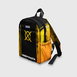 Детский рюкзак CreepyPasta - gold gradient по-центру, цвет: 3D-принт — фото 2