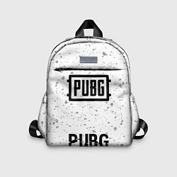 Детский рюкзак PUBG glitch на светлом фоне по-центру, цвет: 3D-принт