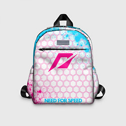 Детский рюкзак Need for Speed neon gradient style по-центру