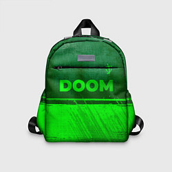 Детский рюкзак Doom - green gradient посередине, цвет: 3D-принт