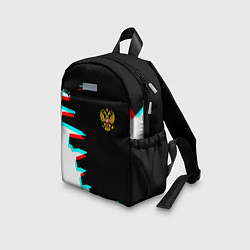 Детский рюкзак Герб текстура глитч, цвет: 3D-принт — фото 2